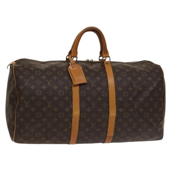 LOUIS VUITTON Monogram Keepall Bandouliere 50 Boston Bag - Picture 1 of 16